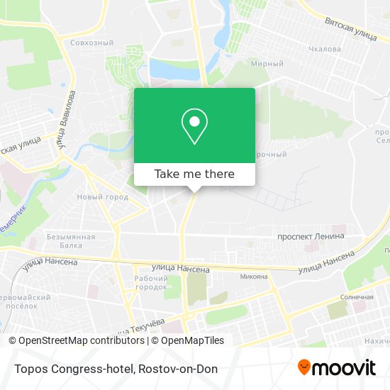 Topos Congress-hotel map