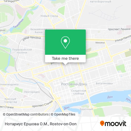 Нотариус Ершова О.М. map