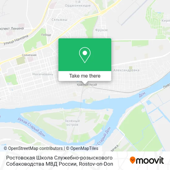 Ростовская Школа Служебно-розыскового Собаководства МВД России map