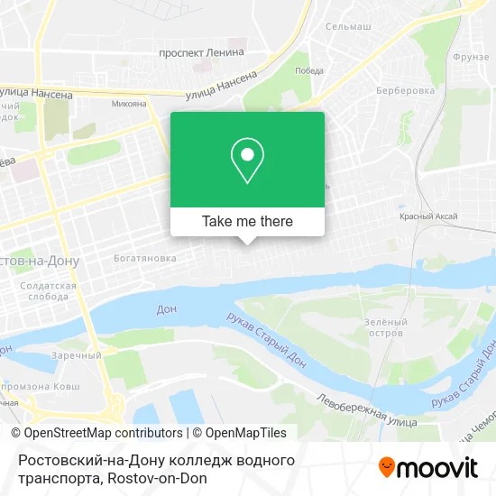 Ростовский-на-Дону колледж водного транспорта map