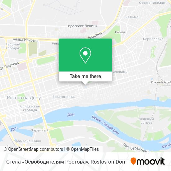 Стела «Освободителям Ростова» map