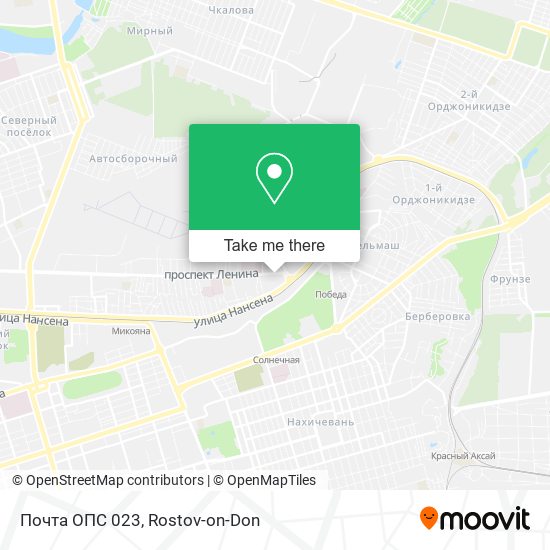Почта ОПС 023 map
