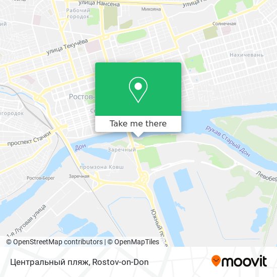 Центральный пляж map