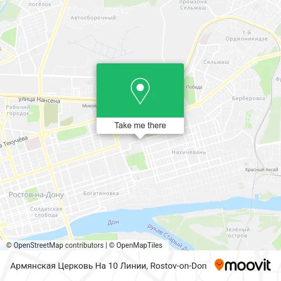 Армянская Церковь На 10  Линии map