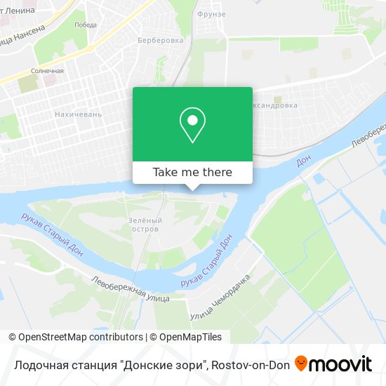 Лодочная станция "Донские зори" map