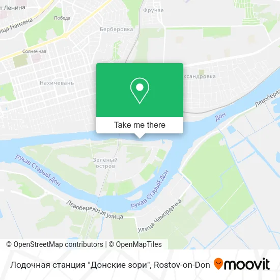 Лодочная станция "Донские зори" map