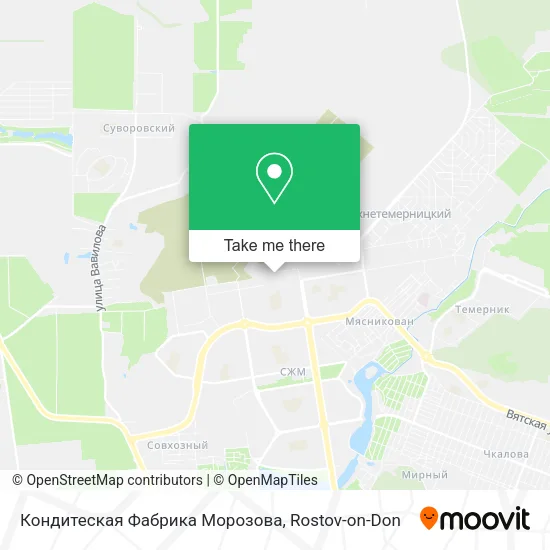 Кондитеская Фабрика Морозова map