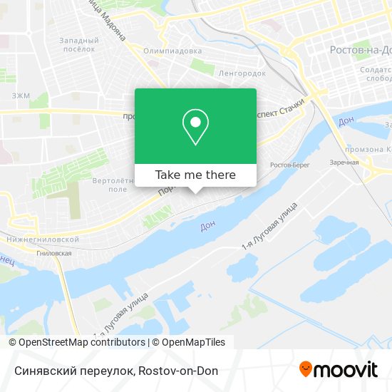 Синявский переулок map