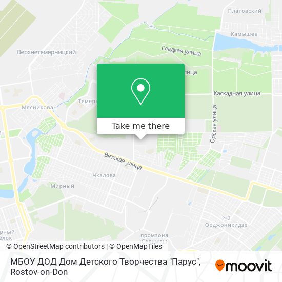 МБОУ ДОД Дом Детского Творчества "Парус" map