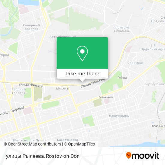 улицы Рылеева map