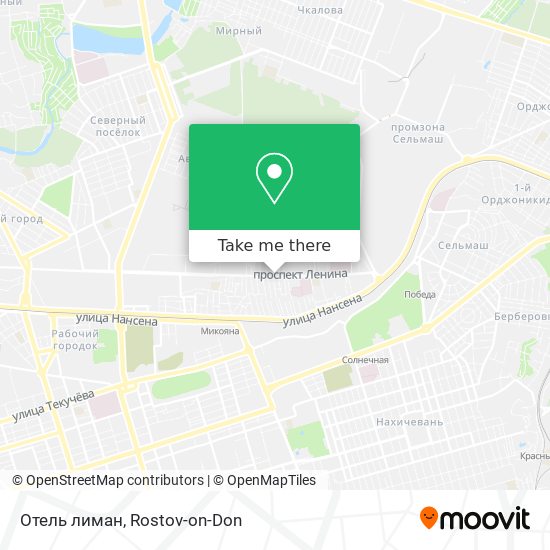 Отель лиман map