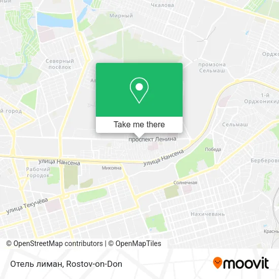 Отель лиман map