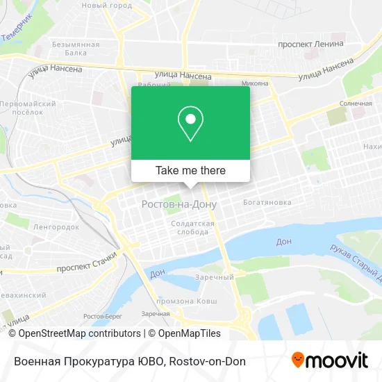 Военная Прокуратура ЮВО map