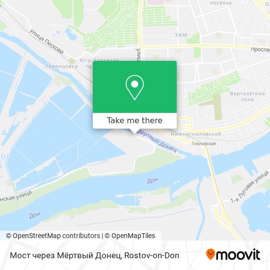 Мост через Мёртвый Донец map