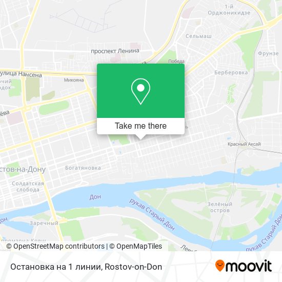 Остановка на 1 линии map