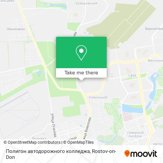 Полигон автодорожного колледжа map