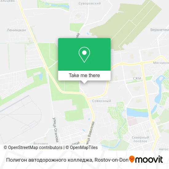 Полигон автодорожного колледжа map