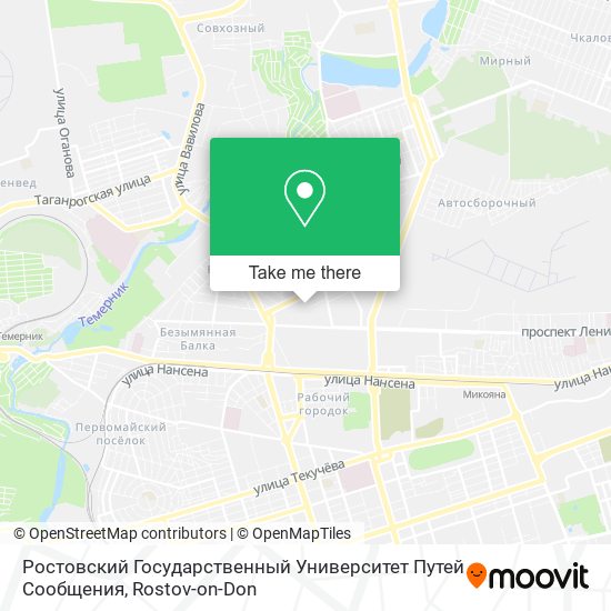 Ростовский Государственный Университет Путей Сообщения map