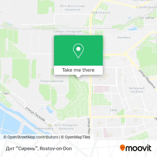 Днт ""Сирень"" map