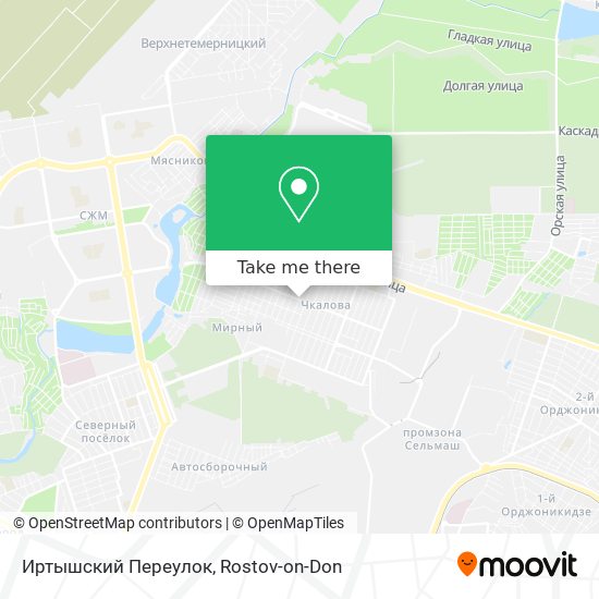Иртышский Переулок map