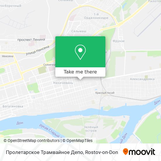 Пролетарское Трамвайное Депо map