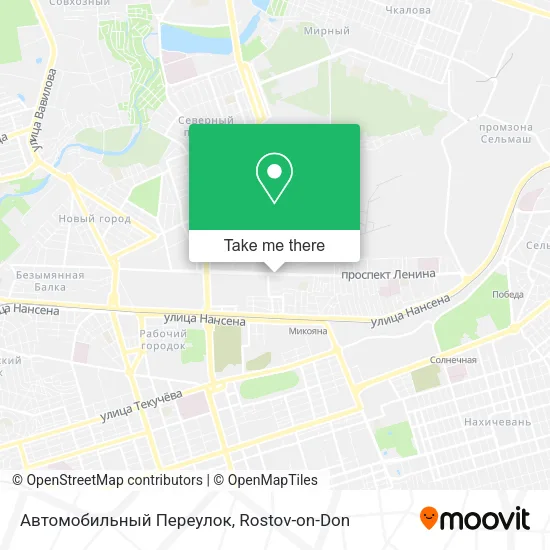 Автомобильный Переулок map