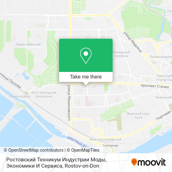 Ростовский Техникум Индустрии Моды, Экономики И Сервиса map