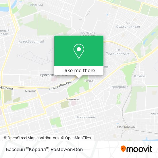 Бассейн ""Коралл"" map