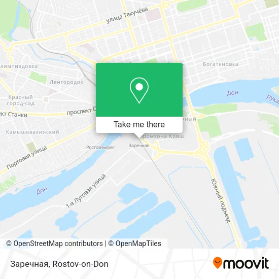 Заречная map