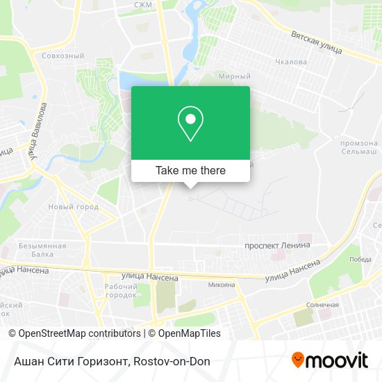 Ашан Сити Горизонт map