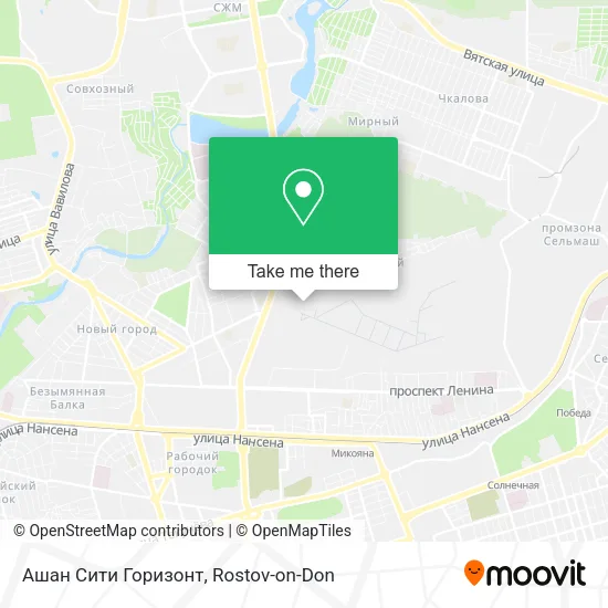 Ашан Сити Горизонт map