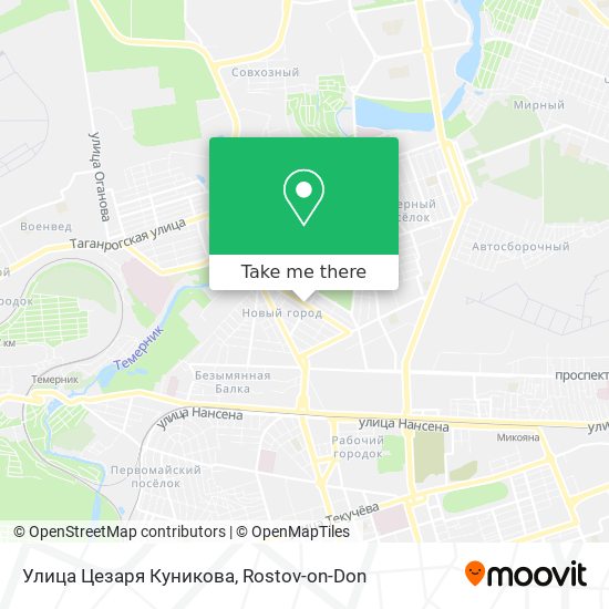 Улица Цезаря Куникова map