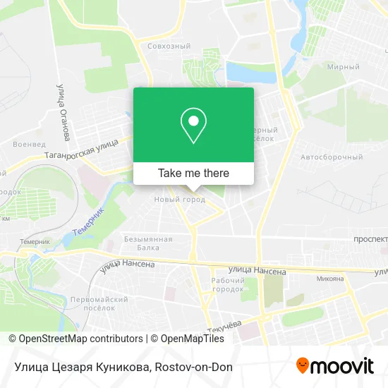 Улица Цезаря Куникова map