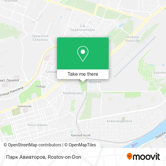 Парк Авиаторов map