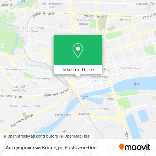 Автодорожный Колледж map