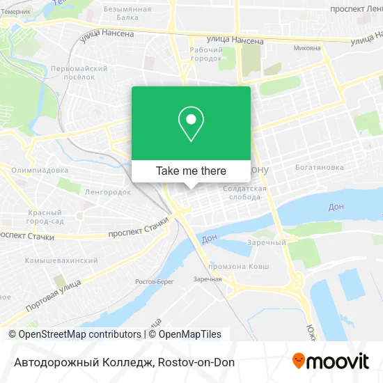 Автодорожный Колледж map