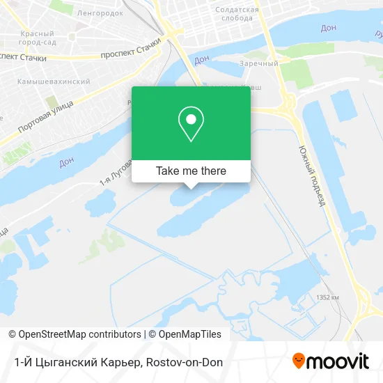 1-Й Цыганский Карьер map