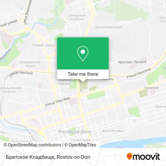 Братское Кладбище map