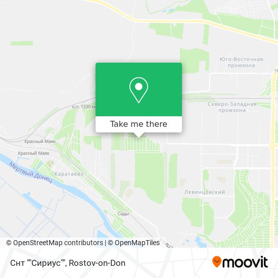 Снт ""Сириус"" map