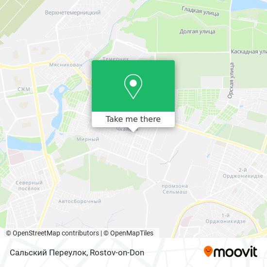Сальский Переулок map