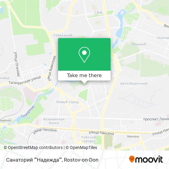 Санаторий ""Надежда"" map