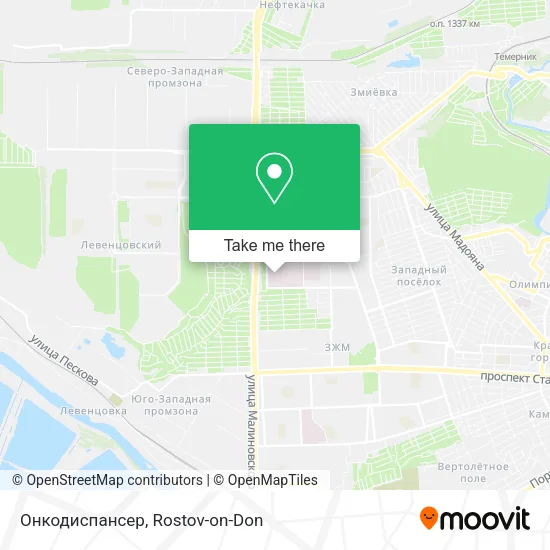Онкодиспансер map