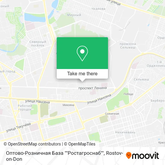 Оптово-Розничная База ""Ростагроснаб"" map