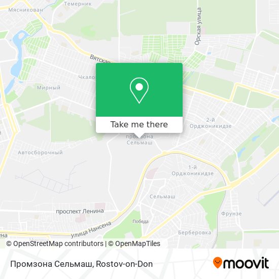 Промзона Сельмаш map