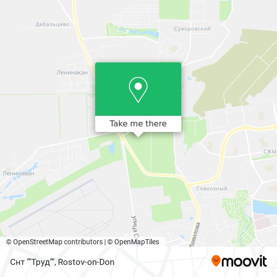 Снт ""Труд"" map