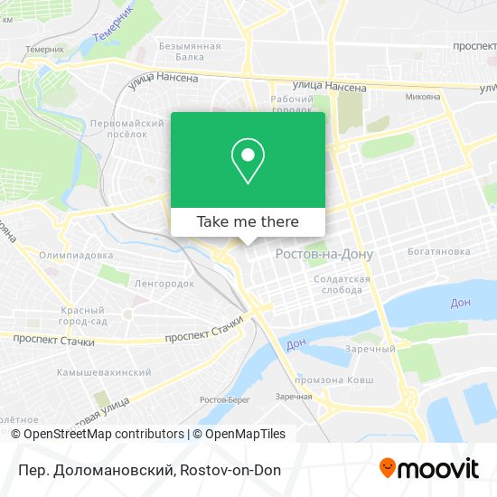 Пер. Доломановский map