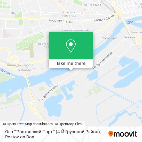 Оао ""Ростовский Порт"" (4-Й Грузовой Район) map