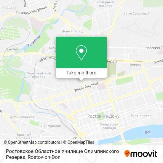 Ростовское Областное Училище Олимпийского Резерва map