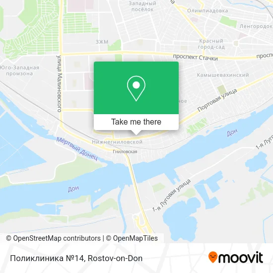 Поликлиника №14 map
