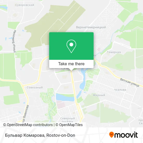 Бульвар Комарова map